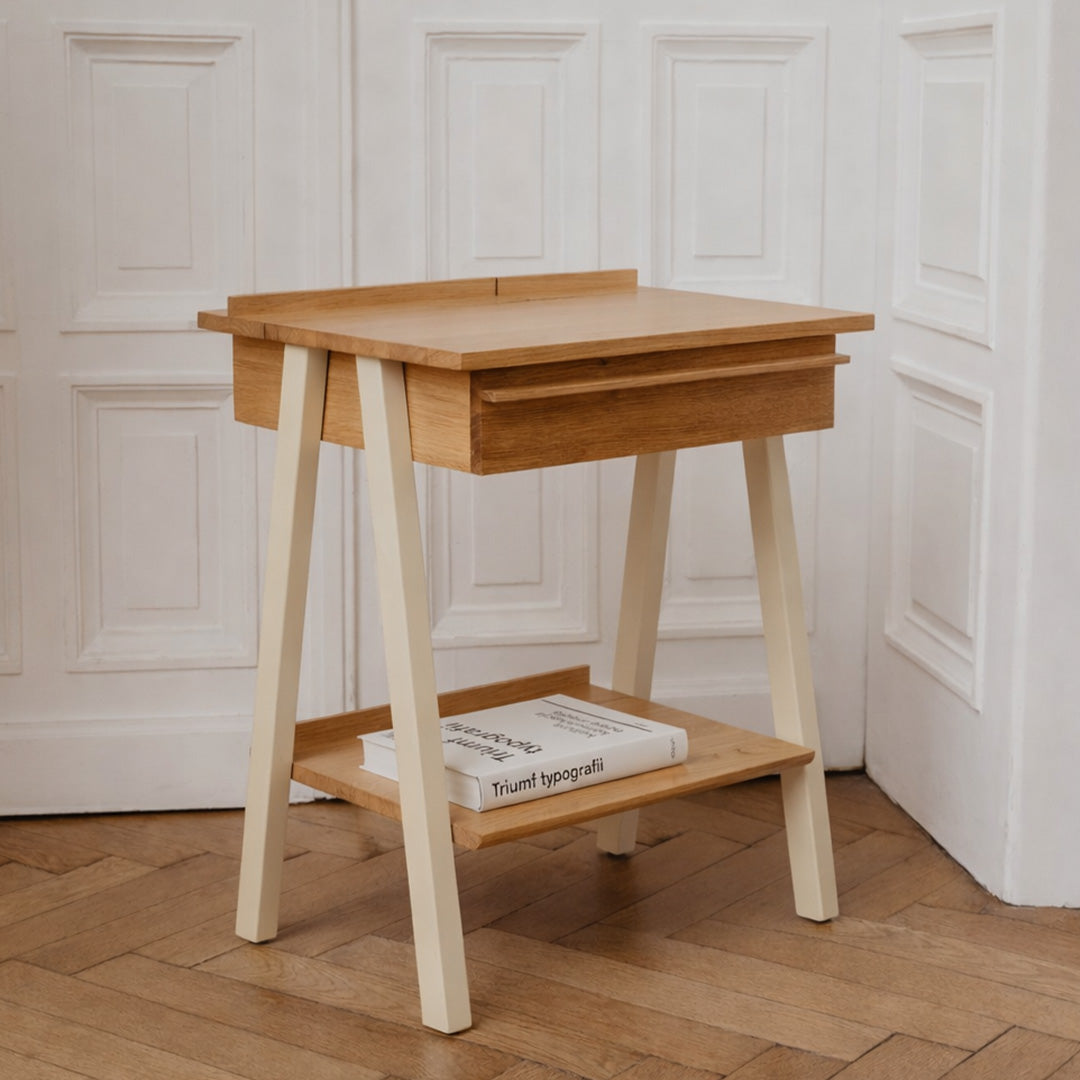 Szafka nocna Troost – cashmere, lakierowana