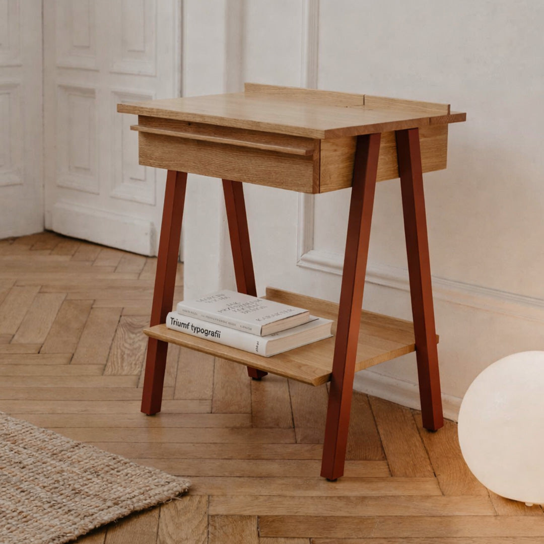 Szafka nocna Troost – russet, lakierowana