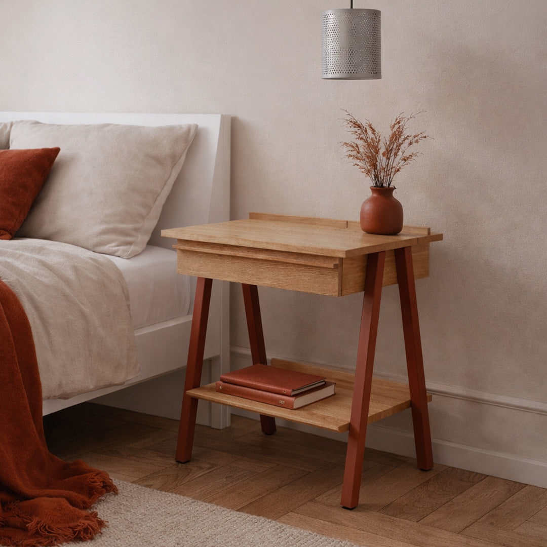 Szafka nocna Troost – russet, lakierowana