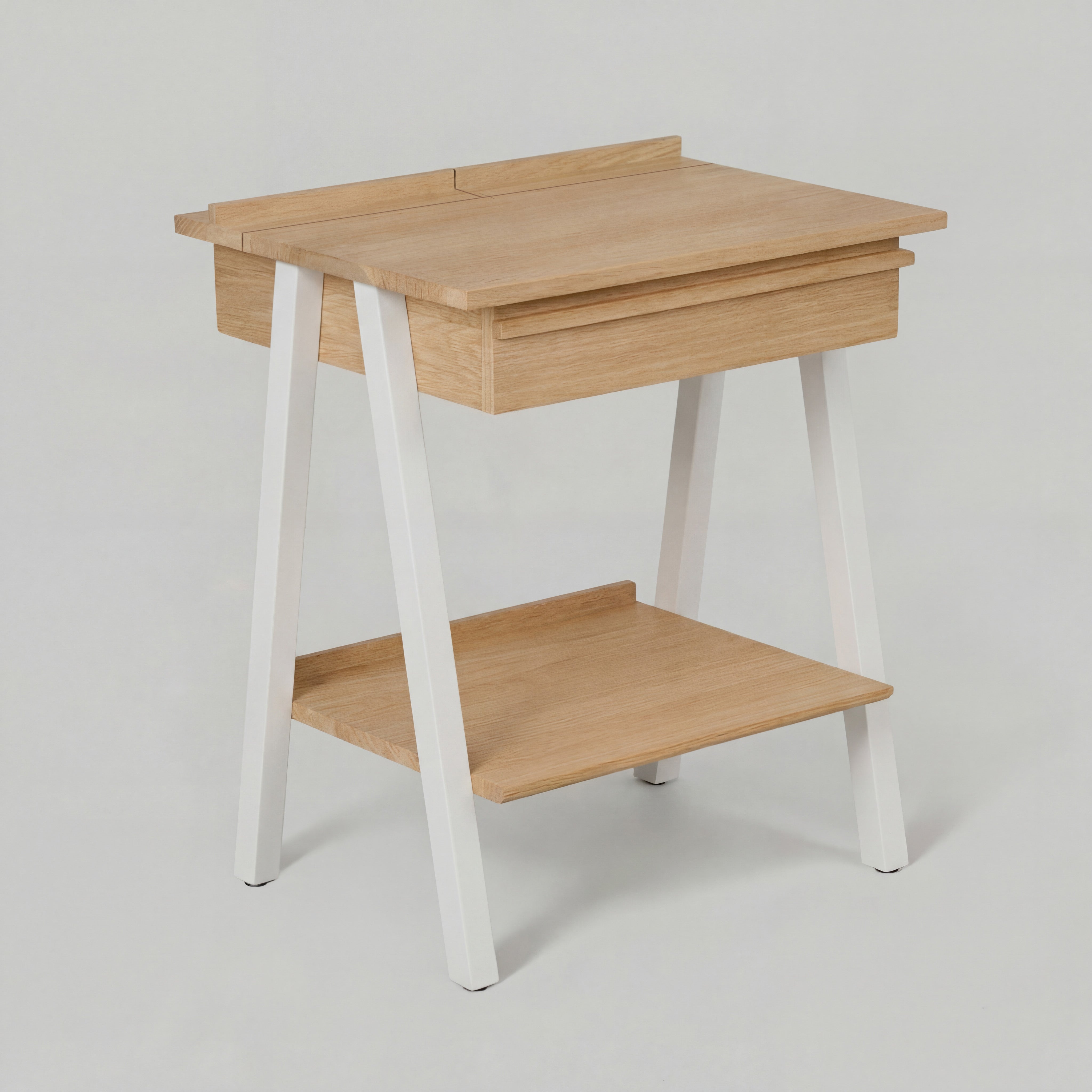 Szafka nocna Troost – biała, lakierowana