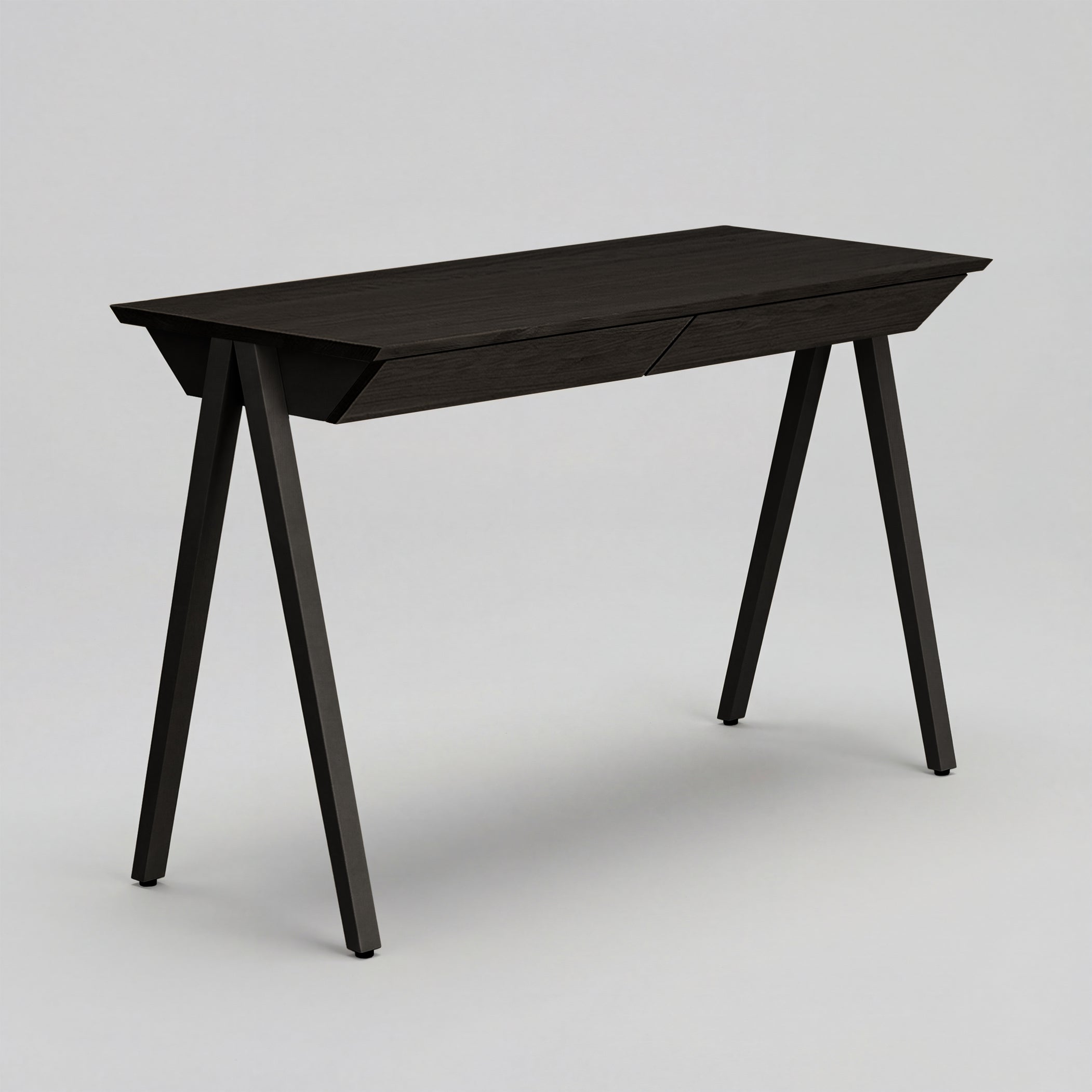 Biurko drewniane vogel rozmiar M 120x60 cm Black Oak/Black - lakier