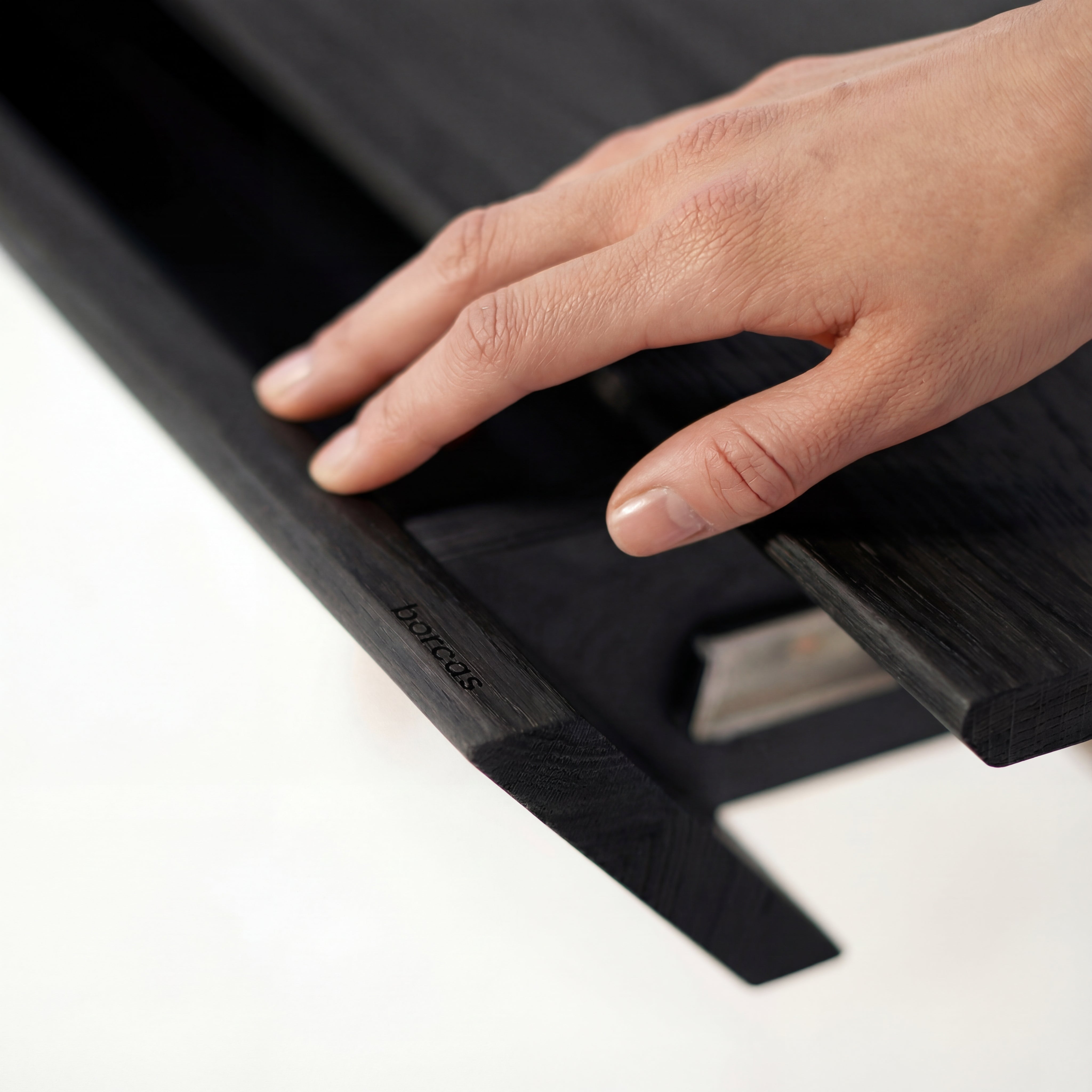 Biurko drewniane Vogel M 120x60 cm Black Oak/Russet - lakier