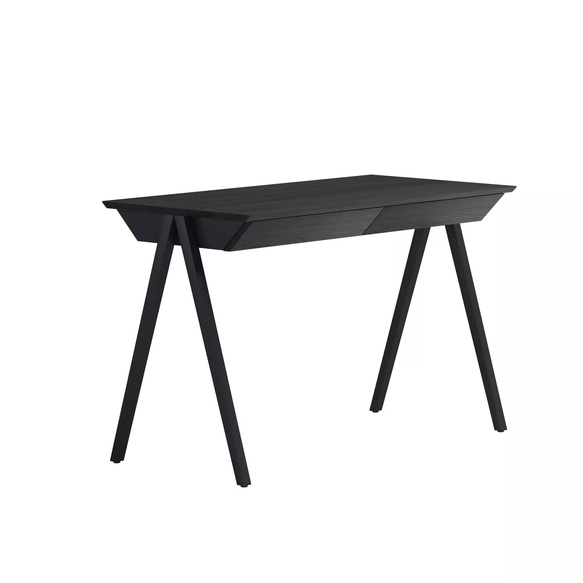 biurko drewniane vogel rozmiar M 120x60 cm czarny - lakier