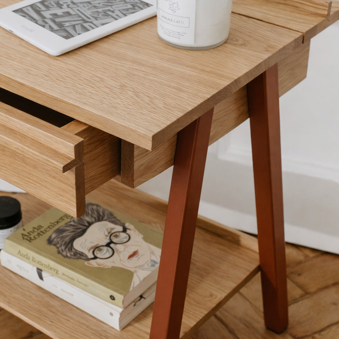 Szafka nocna Troost – russet, lakierowana