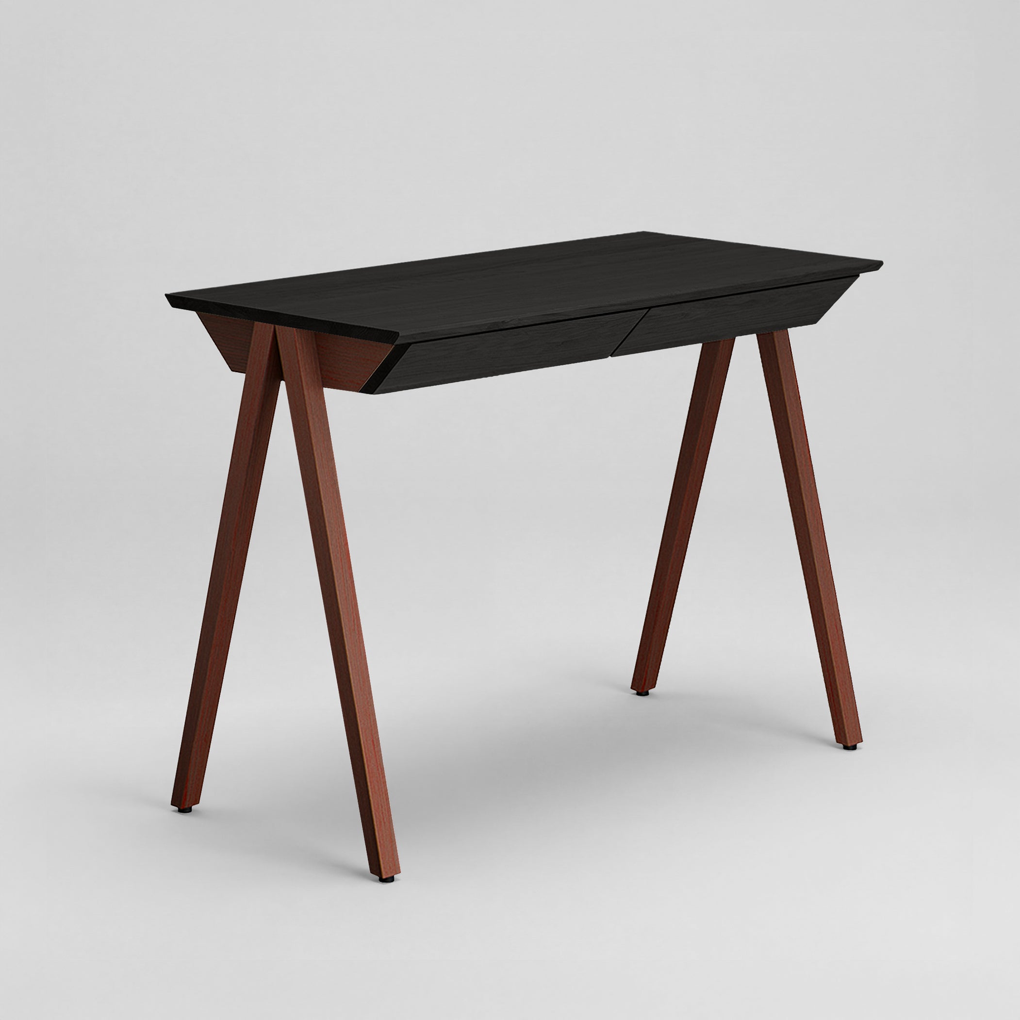 Biurko drewniane vogel rozmiar S 100x50 cm Black Oak/Russet - lakier