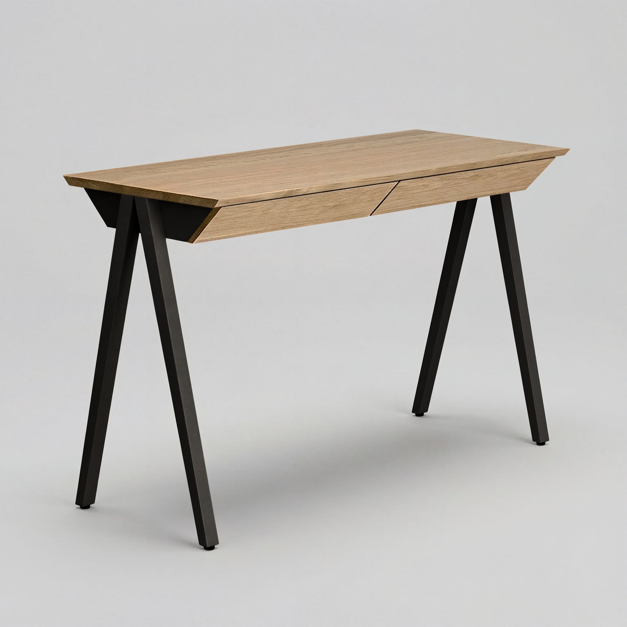 Biurko drewniane vogel rozmiar M 120x60 cm Natural Oak/Black - lakier