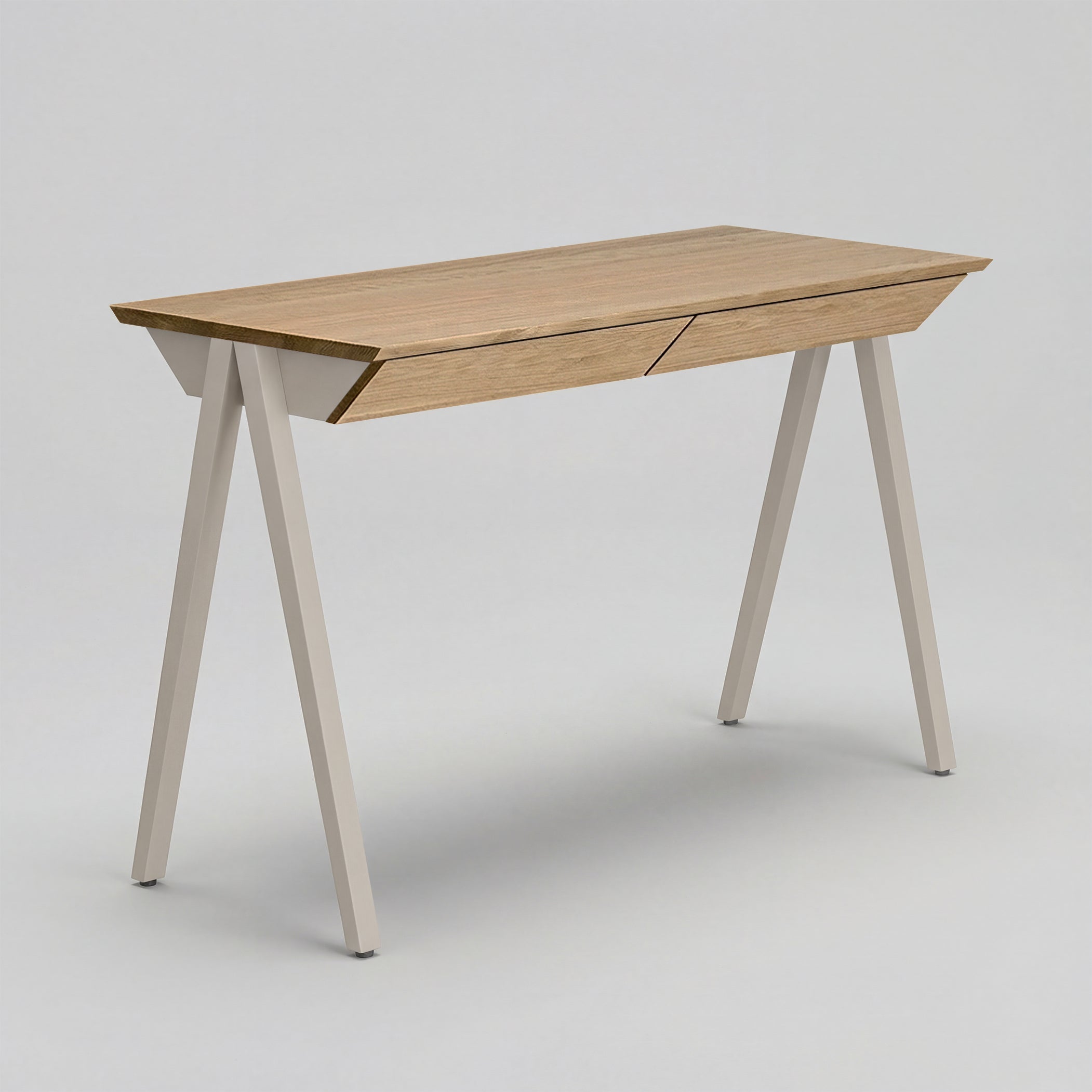 Biurko drewniane vogel rozmiar M 120x60 cm Natural Oak/Cashmere - lakier