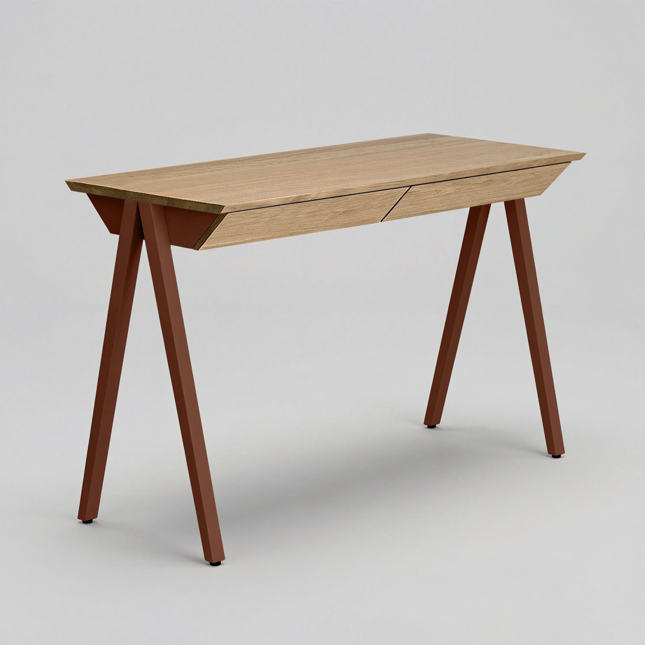 Biurko drewniane vogel rozmiar M 120x60 cm Natural Oak/Russet - lakier