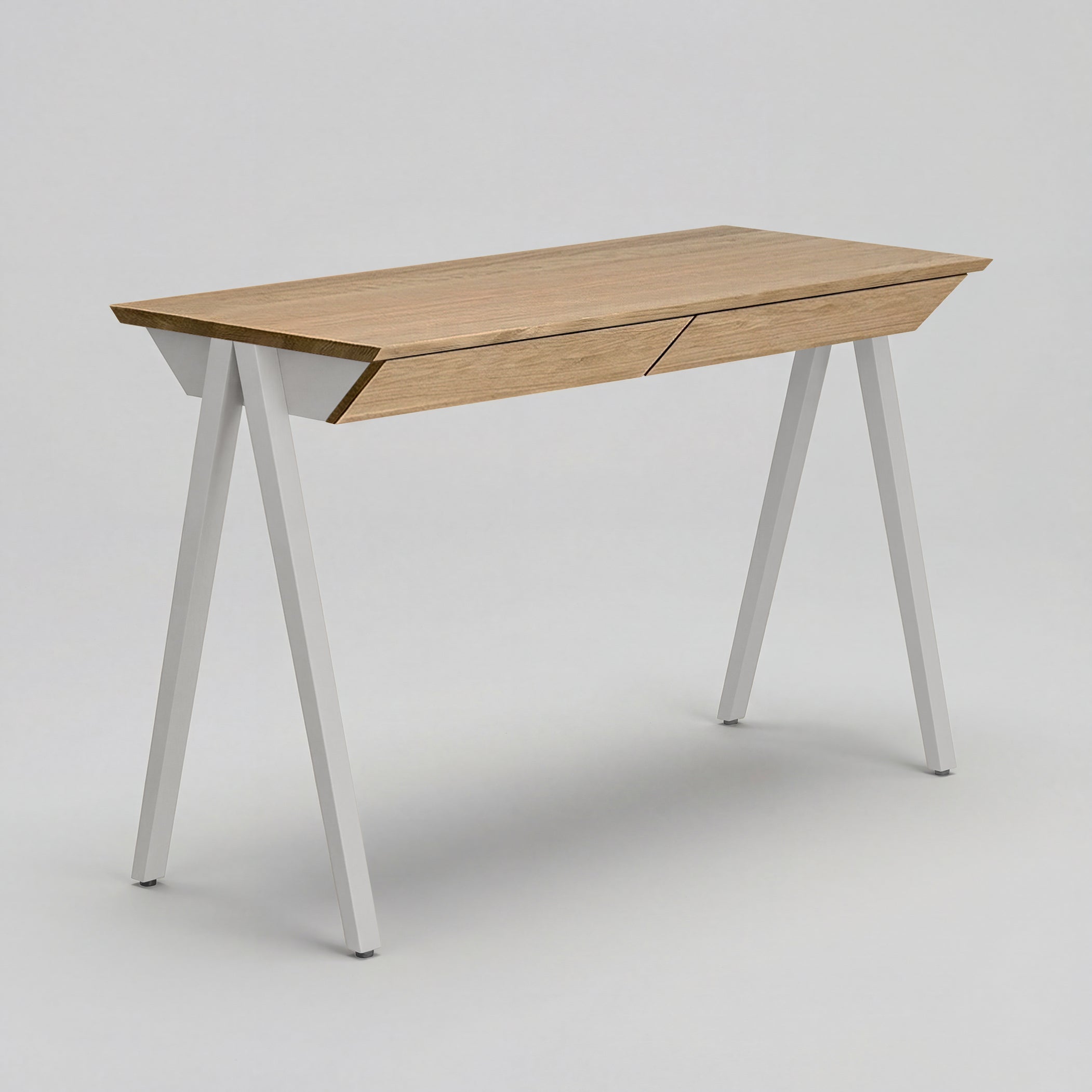 Biurko drewniane vogel rozmiar M 120x60 cm Natural Oak/White - lakier