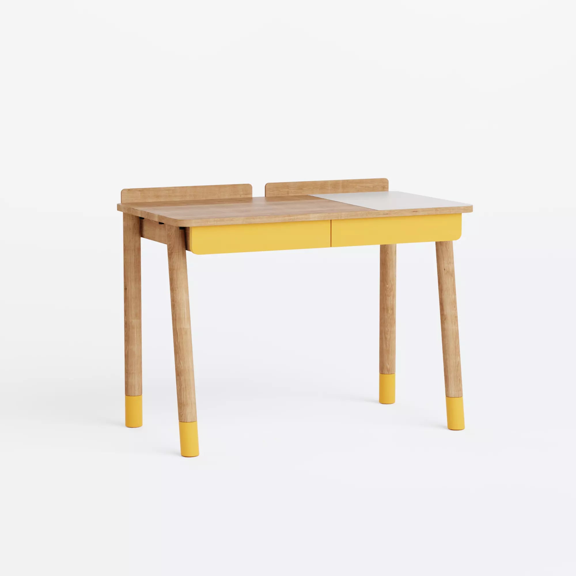 Rise desk yellow that grows with your child