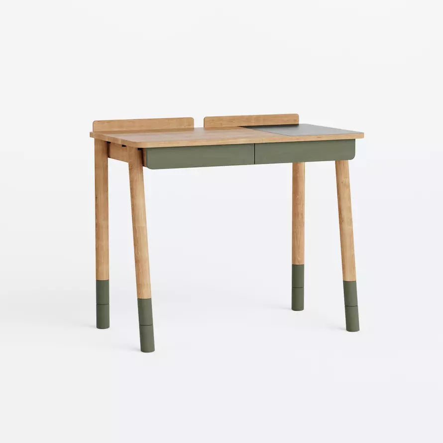 Rise desk olive that grows with your child