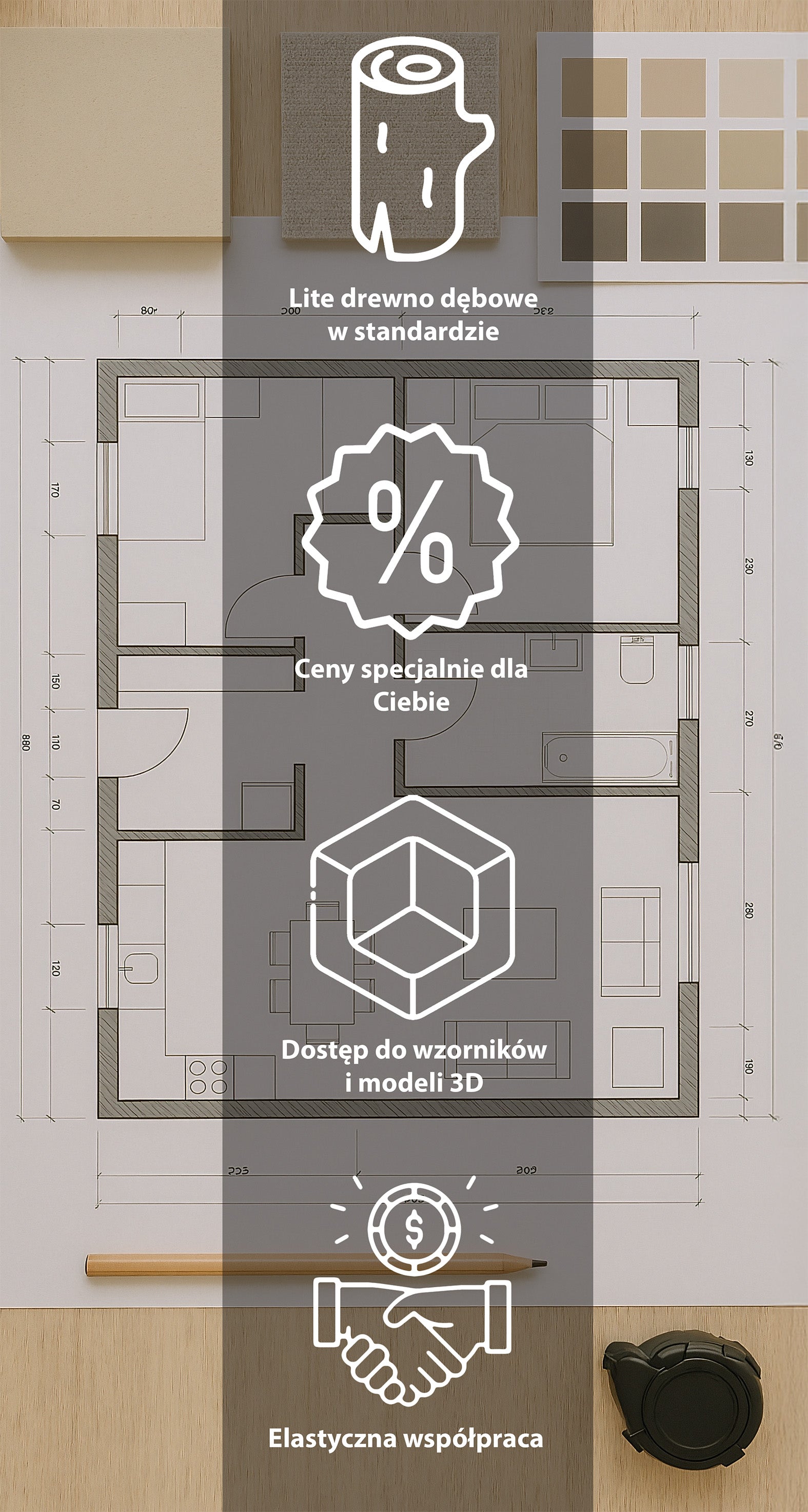 Strefa projektanta - materiały firmy borcas dostępne dla projektantów