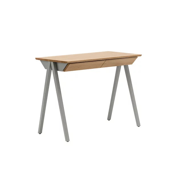 oak desk vogel S 100 x 50 cm gray